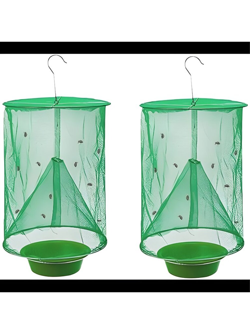 Ranch Fly Trap with Bait Tray,Reusable Fly Trap Flay Catcher Cage,Indoor Outdoor